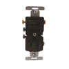 Cooper Wiring Devices, 293W-BOX, Single-Pole Toggle Switch with 5-15R Receptacle