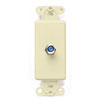Leviton, Decora Video Single F-Type Wall Jack Insert, 40681-A