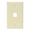 Leviton, QuickPort® Single Gang 1-Port Wallplate, 41080-1AP