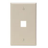 Leviton, QuickPort® Single Gang 1-Port Wallplate, 41080-1IP