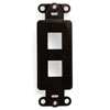 Leviton, QuickPort&reg; Decora 2-Port Insert, 41642-B
