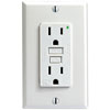 Leviton, 7599-SGW, GFCI Duplex Receptacle, 5-15R 