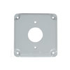 Mulberry, 4" Square Surface Cover For 1 Single Receptacle, RS11, 11403