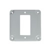 Mulberry, 4" Square Surface Cover For 1 GFCI Receptacles, 11432