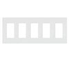 Lutron, Nova T Wallplates, NT-RRRRR-FB-WH
