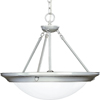 Progress Lighting, Eclipse BrsStl 3-lt PendChand, P3573-13
