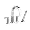 American Standard, Berwick Deck-Mount Tub Filler w/ Lever Handles, 7430.901.002