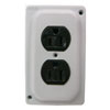 Wiremold, 1500 Steel Raceway Series, Grounding Duplex Receptacle, 1543GL