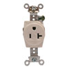 Cooper Wiring Devices, 5361W, 5-20R, Single Receptacle