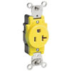 Leviton, 5361-GY, 5-20R, Single Receptacle