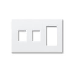 Lutron, Nova T Wallplates, NT-OOR3-FB-WH