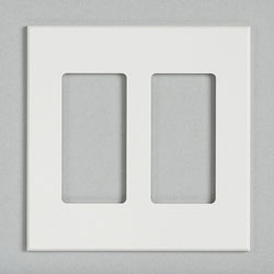 Lutron, Nova T Wallplates, NT-R3R3-FB-WH