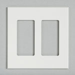 Lutron, Nova T Wallplates, NT-R3R3-FB-WH