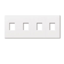 Lutron, Nova T Wallplates, NT-SSSS-NFB-WH