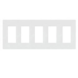 Lutron, Nova T Wallplates, NT-R3R3R3R3R3-FB-WH