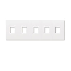 Lutron, Nova T Wallplates, NT-SSSSS-NFB-WH