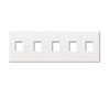 Lutron, Nova T Wallplates, NT-SSSSS-NFB-WH
