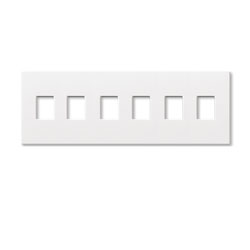 Lutron, Nova T Wallplates, NT-SSSSSS-FB-WH
