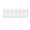 Lutron, Nova T Wallplates, NT-SSSSSS-FB-WH