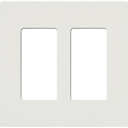 Lutron, Claro Wallplates, CW-2-WH
