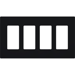 Lutron, Claro Wallplates, CW-4-BL
