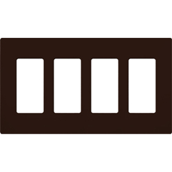 Lutron, Claro Wallplates, CW-4-BR