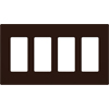 Lutron, Claro Wallplates, CW-4-BR