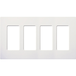Lutron, Claro Wallplates, CW-4-WH