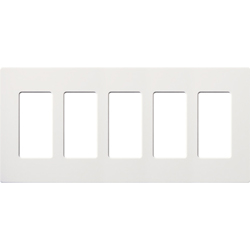 Lutron, Claro Wallplates, CW-5-WH