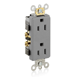Leviton, 16252-GY, 5-15R