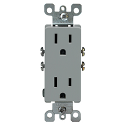 Leviton, 5325-GY, 5-15R