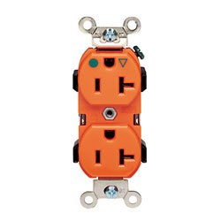 Leviton, 8300-IG, 5-20R, Isolated Ground Duplex Receptacle