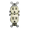 Leviton, 5320-SI, 5-15R, Duplex Receptacle