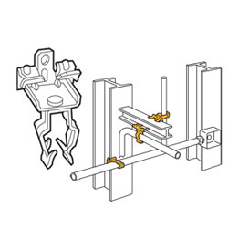 Flange Mount Conduit Clip, 16P58