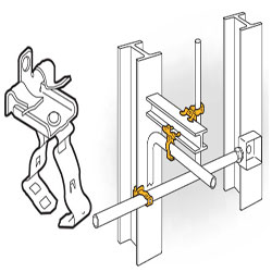 Flange Mount Conduit Clip, 20M58