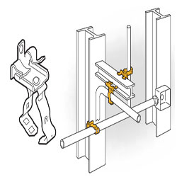Flange Mount Conduit Clip, 24M58