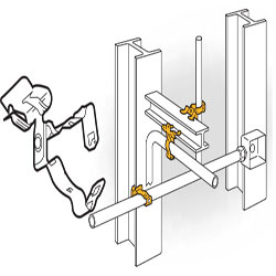 Flange Mount Conduit Clip, 24M58SM