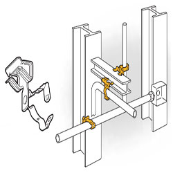 Flange Mount Conduit Clip, 32M58SM