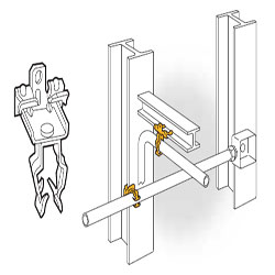 Flange Mount Conduit Clip-Push In, 8P58