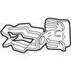 Flange Mount Conduit Clip-Push In, 8P58SM