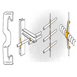 Conduit Hangers From Flange Wire or Plain Rod, K12