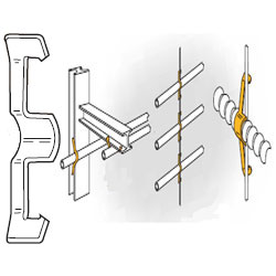 Conduit Hangers From Flange Wire or Plain Rod, KX