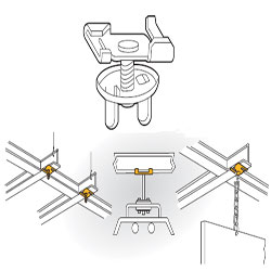 Caddy, Twist On Fixture Support, 4G16, M38121 