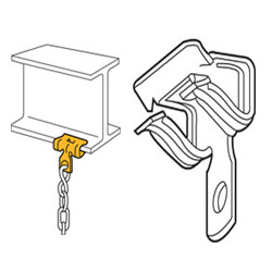Hammer-On Flange Clip, 2H4