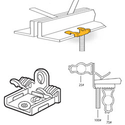 Hammer-On Flange Clip, M24