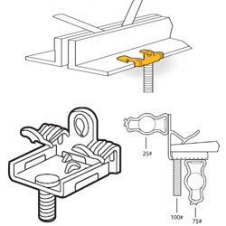 Hammer-On Flange Clip, M24S