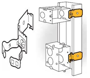 Switch Box Or Conduit To Metal Stud, 6MF, M43070