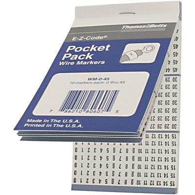 Gloman, Pre-Printed Wire Marker Book, ARK-29