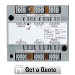 AIPHONE, 4 Way Video Distribution Adaptor, GH-4Z - Get a Quote