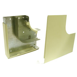 Wiremold, Steel Raceway 4000 Series, FiberReady 2" Radius Full Capacity Flat Elbow, V4011FO